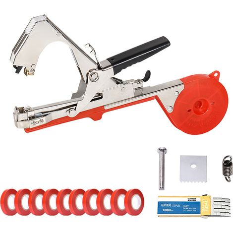 Pince à Lier pour Vigne, Machine À Taper Nouer Branches, pour Tomates Vignobles Arbres Fruitiers Légumes Fleurs Plantes, Outil de Jardinage À Attacher Branche - Tying Tape Tool