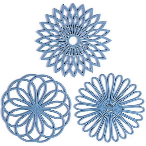 Lot de 3 dessous de plat en silicone pour plats chauds - 3 pièces - Ns2 (1/5)