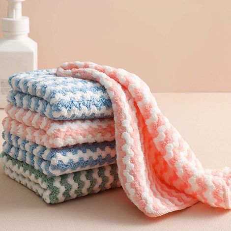 Chiffon De Cuisine - Chiffon En Microfibre Absorbant - Pour Cuisine Et Salle De Bain - 25 x 25 cm - Lot De 1 (1/5)
