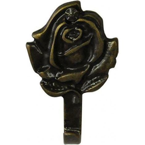 Koncreto Ganci Per Quadri 'Rosa' Mm 32 Pz 4 Bronzo In Blister. (1/2)