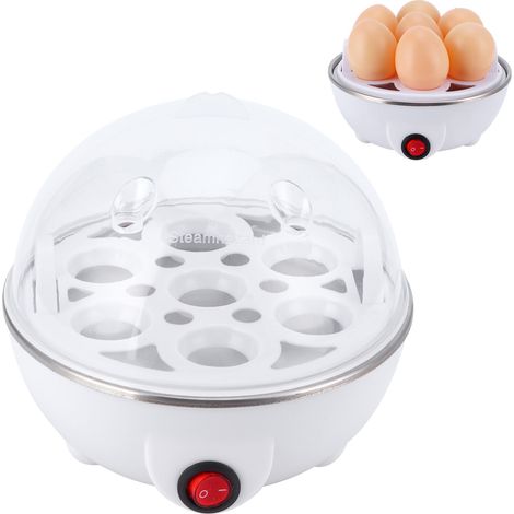 Cuiseur à œufs électrique multifonctionnel mini-cuiseur à œufs vapeur pocheur pour usage en cuisine - Prise UE 220 V (1/5)