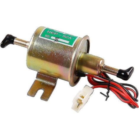 Pompe à carburant électrique 12V en métal robuste pour essence, couleur or (1/5)
