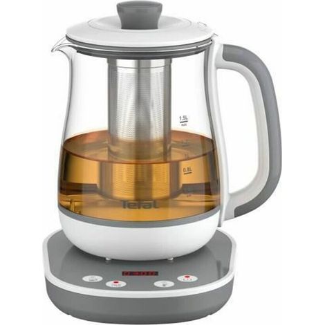 Hervidor y Tetera Eléctrica Tefal BJ551B10 Acero Inoxidable 1,5 L Blanco/Gris 3045387245818 S7107065 Tefal (1/5)