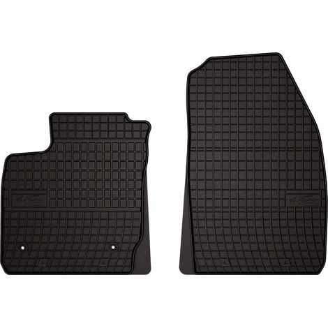 Alfombrillas de goma para coche: Ford Courier kombivan (2014-) - negras, ajustadas (1/5)