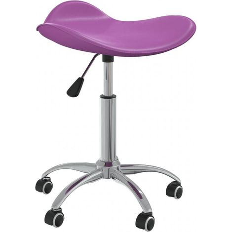 vidaXL Sedia da Pranzo Girevole Viola in Similpelle (1/5)