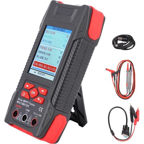 Tester MPPT solare ad alta tensione, schermo LCD da 3,2", tensione 3-90 V, corrente 0-40 A, misuratore di potenza 0-2000 W. (1/5)