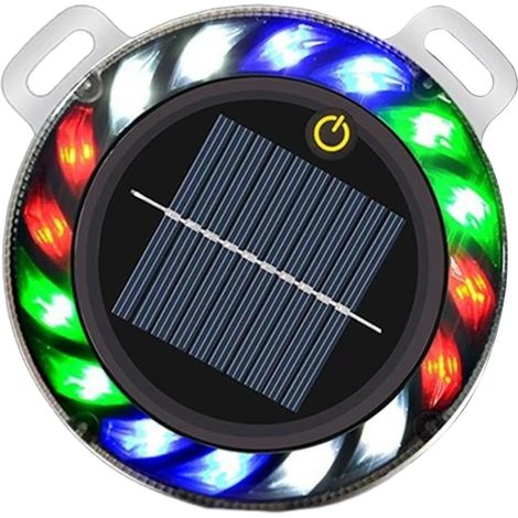 Lampe Stroboscopique Solaire - Balise LED de Sécurité Aimantée (1/5)