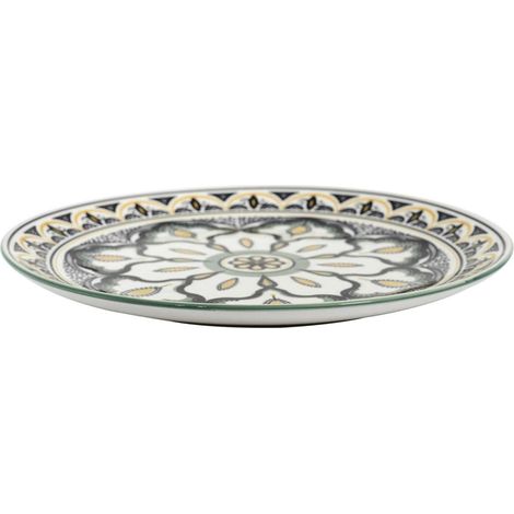 Assiette Mandala Design Artistique 26 cm Vert (1/5)