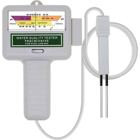 PC101, testeur de pH/chlore portable deux-en-un pour piscine carrée, détecteur de qualité de l'eau, analyseur de qualité de l'eau (1/5)