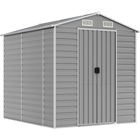 Maison Exclusive - Caseta de jardín gris claro 191x215x198 cm ace (1/5)