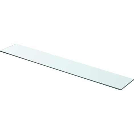 Panneaux d'étagère 2 pcs,Étagère flottante Verre Transparent 80 x 12 cm CFW65580 (1/4)