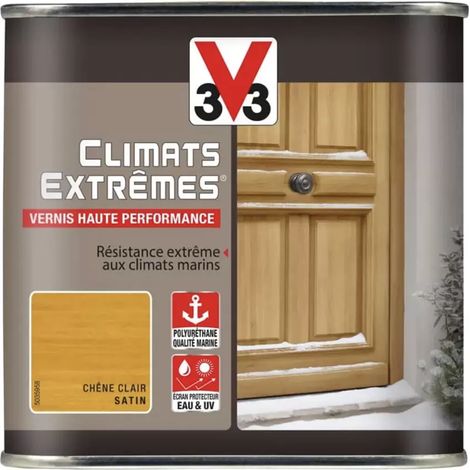 Vernis bois V33 Climats Extrêmes Chêne clair satin 0,5 L (1/2)
