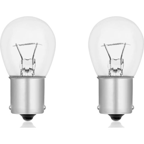 Ampoules Extérieures S25 BA15s 32V 18W, Dimmable, Blanc Chaud 2700K, pour Bateau, bus, Auto Voiture, Porte de Garage, Tableaux de Bord, Feux de Position, Pack de 2 (1/5)