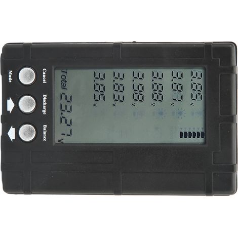 Testeur de capacité de batterie 3 en 1, équilibreur et déchargeur avec écran LCD numérique pour modèles réduits d'avions (1/5)