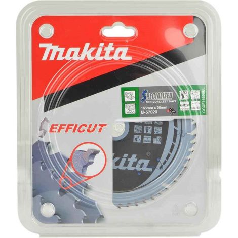 Makita B-57320 165mm x 20mm 56 Teeth Efficut Cordless Plunge Saw Blade DSP600 (1/6)