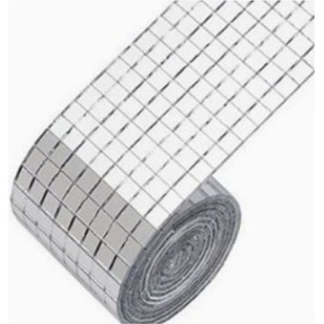 Carreaux de Mosaïque Auto-adhésifs - Autocollant Décoration - 5 x 5 mm - Mini-Carrés en Verre Miroir - Autocollant Pour Décoration de Bricolage, Boule à Facettes, Carreaux Miroir Pour Fêtes - Autocoll (1/5)