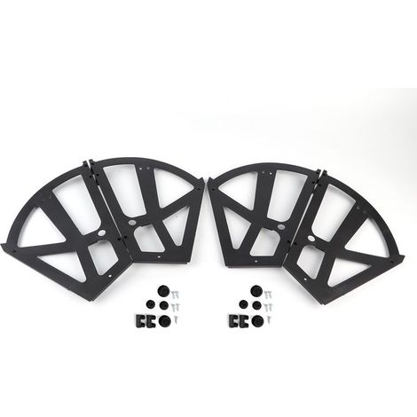 4 pièces/ensemble meubles de maison chaussures tiroir armoire charnière plaque rabattable cadre tournant support accessoire. (1/5)