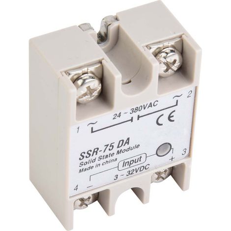 DC/AC-Halbleiterrelais SSR-75DA 75A 3-32VDC - 24-380VAC SSR (1/5)