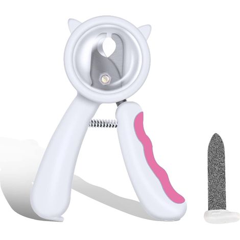 Coupe-ongles pour animaux, coupe-ongles pour chiens et chats, résistant aux éclaboussures avec protection, lime à ongles offerte (1/5)