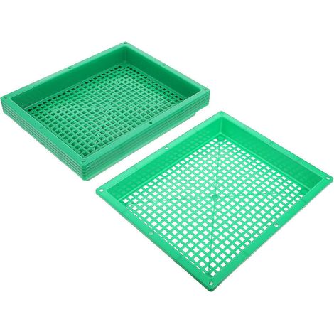 Plateau de culture pour plantes vertes en plastique durable, idéal pour le jardinage, avec 6 plateaux de semis. (1/5)