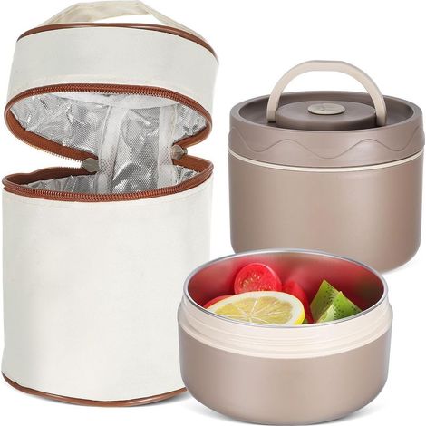 Ensemble de boîtes à lunch Bento en acier inoxydable 316, boîte (1/5)