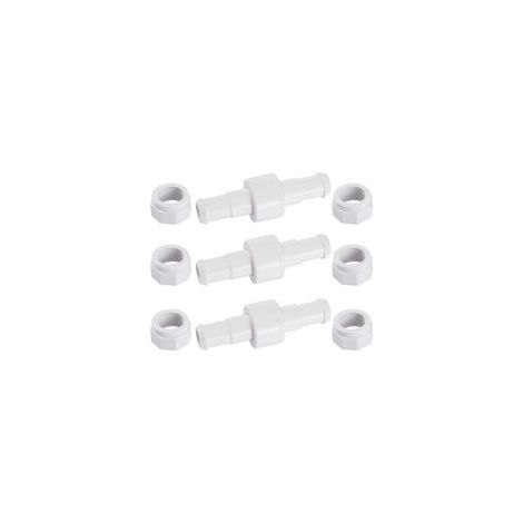 D20 Lot de 3 Raccords Rotatifs pour Tuyau D'arrosage avec 6 Embouts D15 Compatibles avec Zodiac Polaris 180 280 380 Robot Nettoyeur Piscine