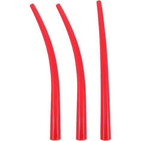 Embouts Longs Installation Facile 3pcs pour Buse de Calfeutrage en Plastique Rouge, Application Polyvalente et Joints de Fenêtres en Construction Professionnelle (1/5)