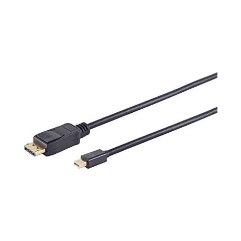 Câble DisplayPort S-IMPULS 1.2, MiniDP/DP, mâle/mâle, 4K, 2,0 m