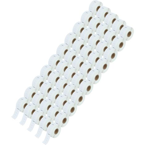 vhbw 50x Label Roll 19mm x 51mm (220 Label) Replacement for Dymo 1355 for Label Maker White (1/4)