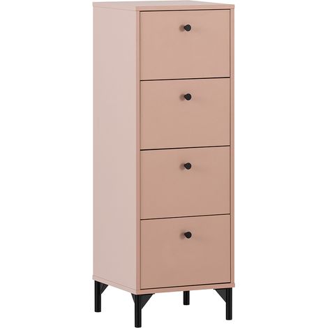 Kommode 116cm hoch in apricot SARNY-80 (1/5)