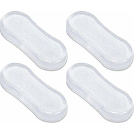 4pcs Toilet Seat Bumpers, Toilet Seat Pads, Universal Toilet Seat Bumpers, Silent Collision Avoidance Toilet Seat Bumper with Strong Adhesive Replacement Protective Pads (1/5)