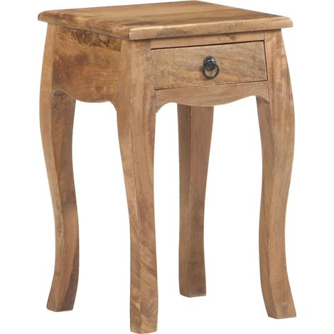 Chevet Commode de nuit - Table d'appoint - 28x28x46 cm Bois de manguier massif Chic-150582