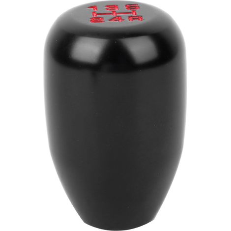 Manette de vitesse en aluminium noir, levier de vitesses 5 vitesses universel, accessoire de tuning pour voiture, pommeau de changement de rapport (1/5)