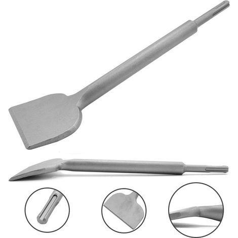 AIDUCHO SDS Plus Fliesenmeißel, 280 mm x 75 mm, hochwertige Spreizserie, gebogener Meißel für Keramik- und Bodenfliesen (1/5)