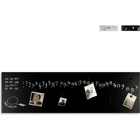 Magnetischer Wandkalender für Wohnzimmer, Küche, Büro Krok 2 - Schwarz (1/5)