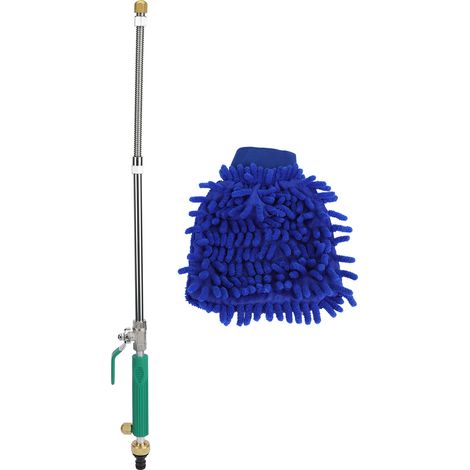 Pistolet Arrosage Haute Pression Sans Marque Kit Nettoyage Voiture et Jardin 2 Buses Laiton Vert Tuyau Gant Inclus (1/5)