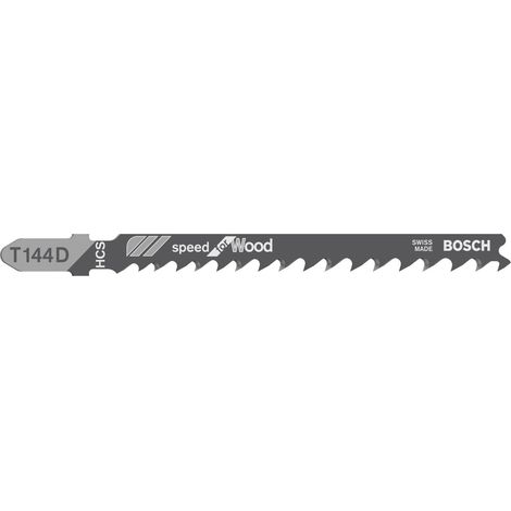 Lames de scie sauteuse 3x Bosch T 144 D Speed for Wood - 2608630560