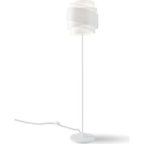 Piantana Moderna Bea Polilux ® Bianco E Metallo 1 Luce E27 (1/2)