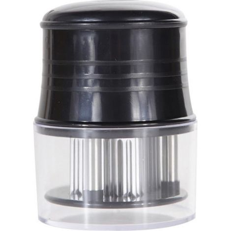 56 Blades Meat Tenderizer with Safety Lock Stainless Steel Needles Meat Tool Steak Needle, Loose Meat Needle, Broken Rib Needle, Steak Needle, Knocking Meat Hammer Kitchen Tool (1/4)