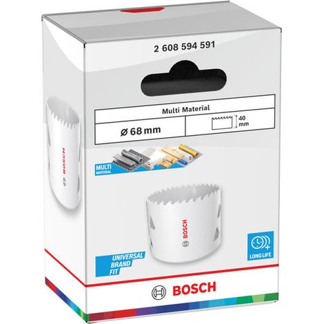 Bosch Lochsäge mit Gewinde Multi Material, 68 x 40 mm