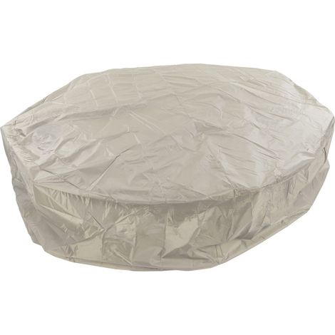 Couverture de baignoire ronde, protection spa extérieur imperméable avec cordon pour meubles d'extérieur et auvent, pour piscine (1/5)