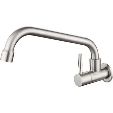 Single cold water tap in SUS304 stainless steel (1/5)