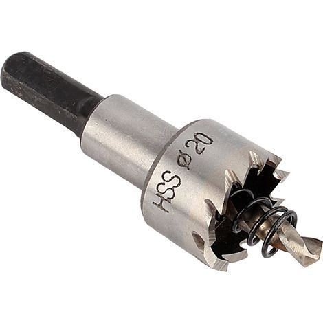 Depisuta Sceau de Trous en Acier Inoxydable de 20 Mm avec des Dents en Carbure pour la Coupe Rapide sur le Métal pour les Amateurs de Bricolage. (1/5)