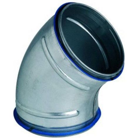 Coude 45° galva diamètre 200 mm - C 45° 200 + joints ALDES - 11098124 Coude 45° galva diamètre 200 mm