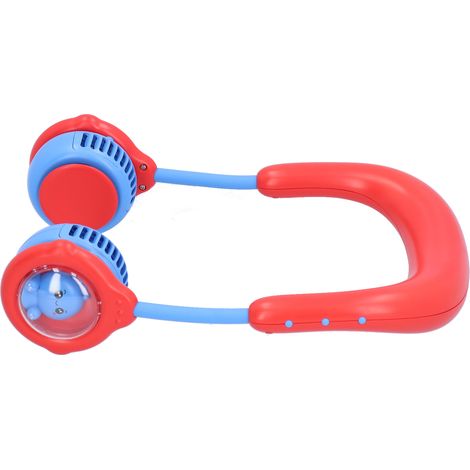 Mini-Nackenventilator für Kinder, tragbar, elektrisch, USB-Ladefunktion, für Zuhause, Outdoor und Sport (Rot) (1/5)