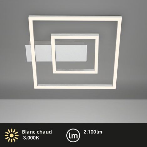 Plafonnier LED Frame, plafonnier LED blanc chaud, lampe 18W, lampe de salon, lampe de chambre, 320x300x50 mm (LxlxH) (1/5)