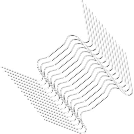 Pince de Fixation en Acier Inoxydable pour Verre de Serrage, Clips W Résistants la Rouille, Lot de 50, pour Serrage à Fleurs et Jardin (1/5)