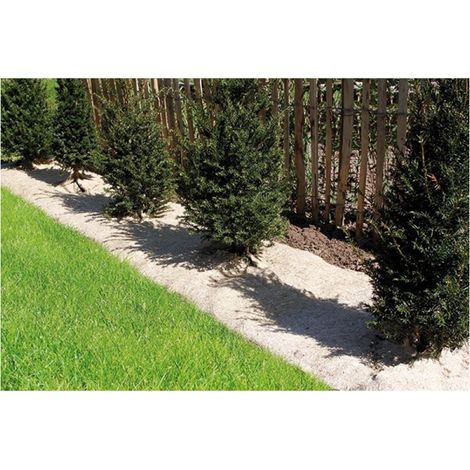 Paillage naturel 50 x 300 cm – 70% chanvre, 30% lin – 500 g/m² – 100% biodégradable pour agriculture biologique – Celloplast
