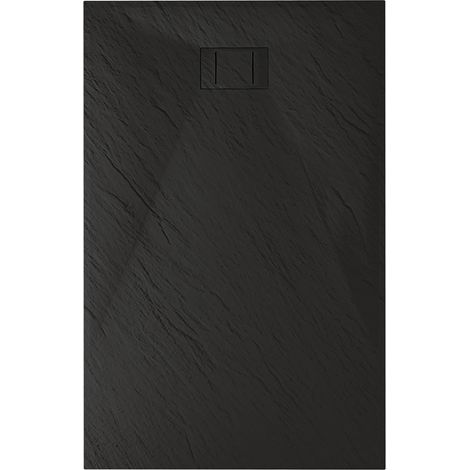 Piatto doccia antracite effetto pietra mod. Blend 90x130 cm rettangolare