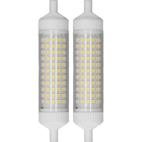 Ampoule LED R7S, 118mm, variable, 15W, 154 LED, projecteur à Double extrémité, pour éclairage publicitaire nocturne à domicile, 220V, 2 pièces (1/5)